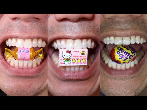 The Most RELAXING Chocolate and Candy Chewing ASMR Compilation