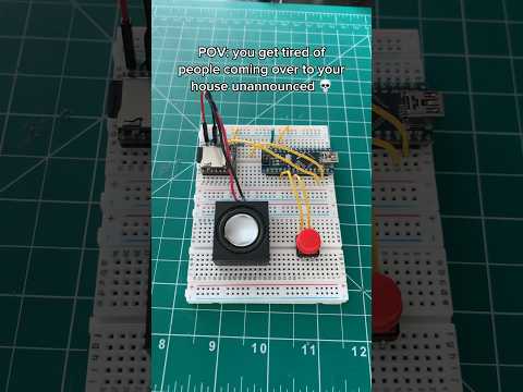 Antisocials are gonna love this 💀 #electronics #arduino #engineering