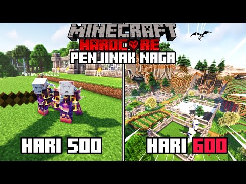 600 HARI DI MINECRAFT HARDCORE PENJINAK NAGA