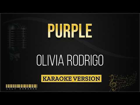 Olivia Rodrigo – Purple (Karaoke Version)