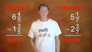 Subtracting Mixed Numbers | Mixed Numbers PM33