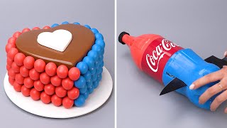 🍭 🍰 Wonderful Cake Decorating Tutorials Hack | So Yummy Blue & Red Chocolate Cake Recipe