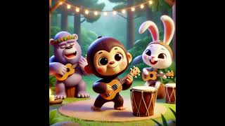Cute gorilla🦍 have a music festival ! ! #gorilla #cute #musicfestival