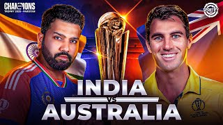 🔴IND vs AUS: Champions Trophy SEMI-FINAL THRILLER: Can India OVERCOME 264 in a High-Pressure Chase?