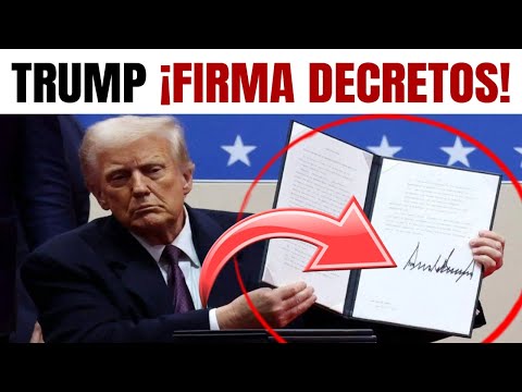 ¡ÚLTIMA HORA! de EEUU, Donald Trump FIRMA DECRETOS en su primer día como Presidente