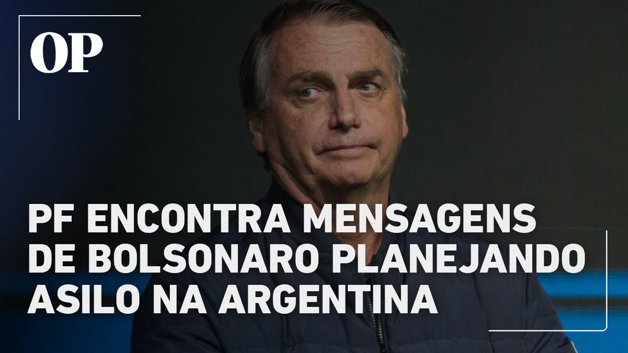 PF encontra mensagens de Bolsonaro planejando asilo político na Argentina