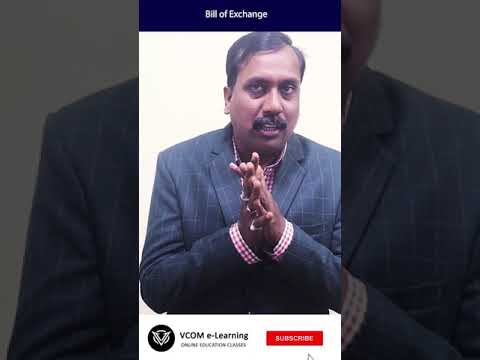 Bill of Exchange - #Shortvideo - #businessregulatoryframeworks -#BishalSingh-Video@204