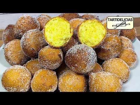 🌦 BUÑUELOS de LLUVIA 🌦 DULCE de PUEBLO SIN Horno, RÁPIDOS y Muy Fáciles ❗