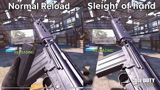 Normal Reload VS. Sleight of hand Animation in CoD Mobile! 