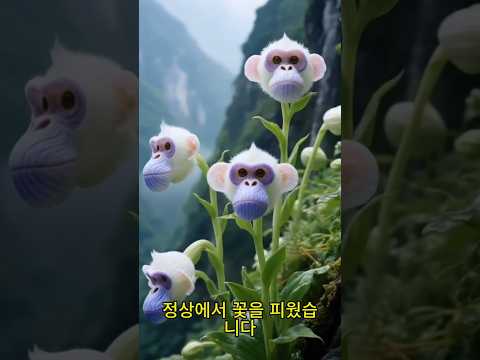 100년 만에 한라산에서 핀 마지막 원숭이 난초
