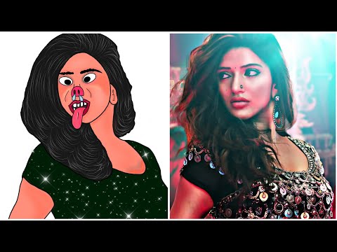 Kissik Song Funny Drawing Meme | Pushpa 2 | Sreeleela | Alllu arjun,Rashmika | Dsp