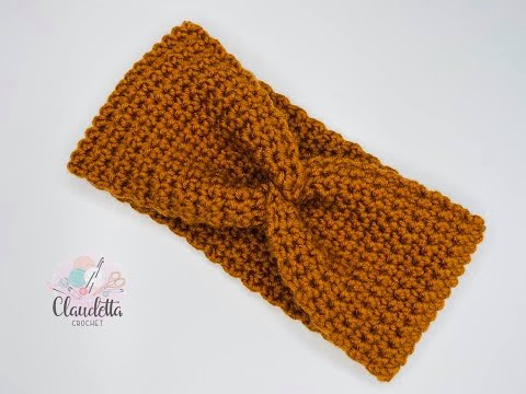 Crochet X-Twist Headband / Earwarmer / BEGINNER