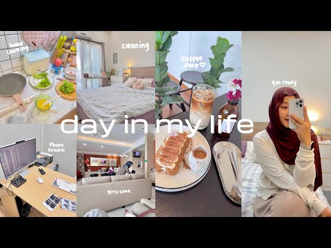 A DAY IN MY LIFE🍳💌making  breakfast,girls time,coffee shop,cleaning,homebody vlog + productive