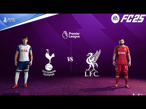 FC 25 - Liverpool Vs Tottenham Hotspur - Ft.Salah,Solanki| Premier League 24/25 | PS5™ [4K60]