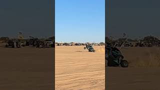 Polaris RZR pulls Wheelie In Glamis 😮