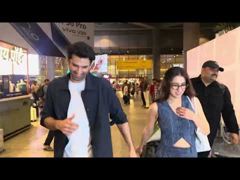 Sara Ali Khan & Aditya Roy Kapur Return to Mumbai Snapped At Airport | Bollywood News