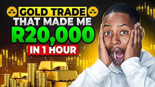 How Lesiba Mothupi Made R20k in 1 Hour Trading GOLD | Live Forex Results