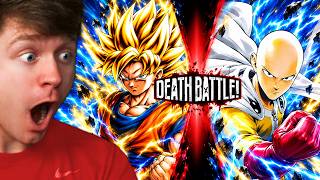 Reacting to GOKU vs SAITAMA the DEATH BATTLE!