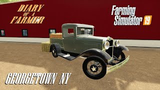 " Ahh-oooo-GAH ! ! ! " DIARY OF A FARMER " ep 9 Georgetown NY Roleplay FS19 pc