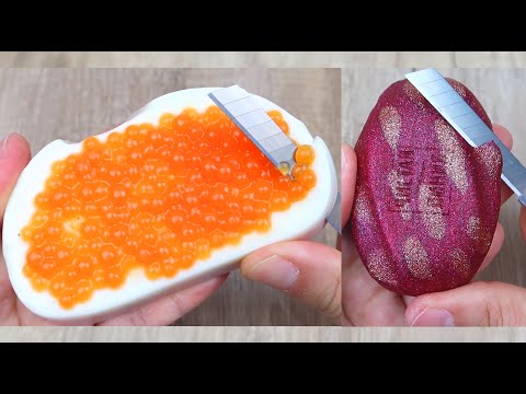 Relaxing Soap Cutting ASMR. Satisfying Soap and lipstick cutting. Corte de jabón - 1061