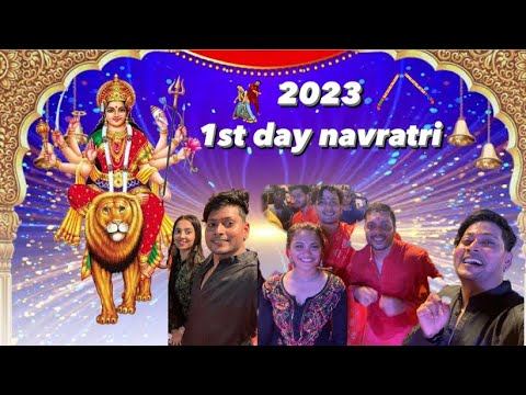 Navratri 1st day. ||  garba day 1 || #vlog #navratri #garba #2023  #viral #1million #funny