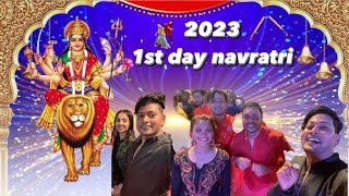Navratri 1st day. ||  garba day 1 || #vlog #navratri #garba #2023  #viral #1million #funny
