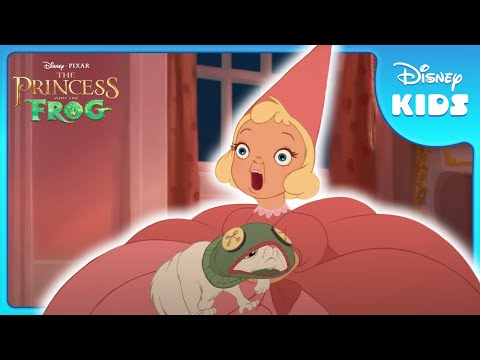 Charlotte Dresses The Cat as a FROG! 🐸  | Princess & The Frog | Disney Kids