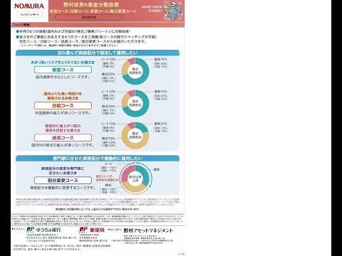 野村世界6資産分散投信　月次レポート解説動画(2024年12月)