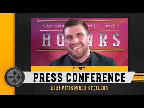 NFL Honors Press Conference (Feb. 10): T.J. Watt | Pittsburgh Steelers video clip