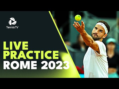 LIVE PRACTICE STREAM: Jannik Sinner vs Grigor Dimitrov in Rome