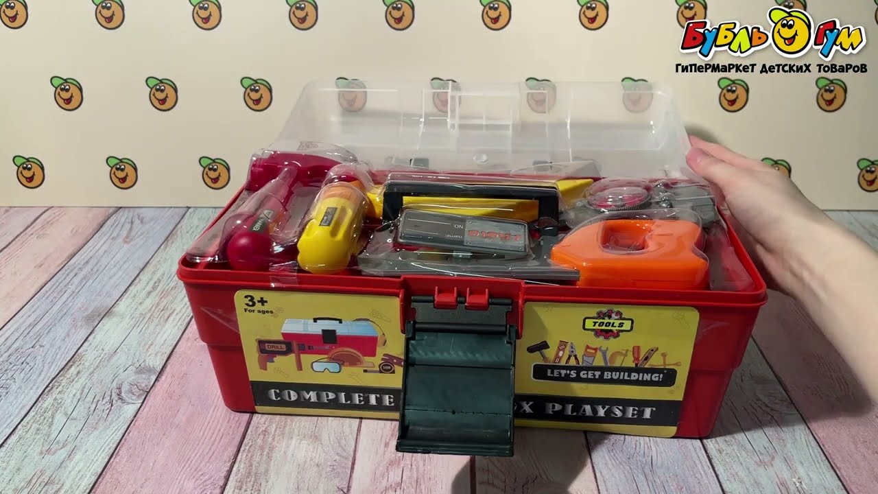 Набор инструментов Junior Builder 43предмета - видео Набор инструментов Junior Builder 43предмета - видео