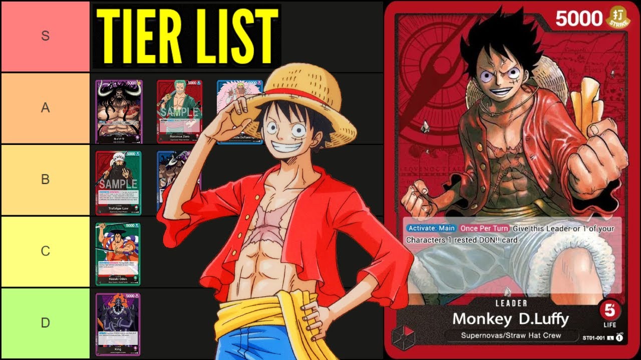 One Piece Card Game: THE BEST META DECK TIER LIST!