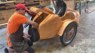 New Creative Woodworking Ideas // How to Make A Unique Wooden Tricycle