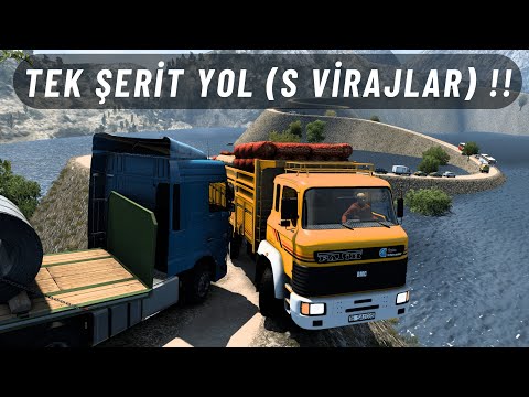 TEK ŞERİTLİ ÖLÜM YOLLARI !!! - PATATES YÜKLÜ BMC DEV FATİH ÇOK ZORLANDI !! | ETS 2 KAMYON MOD