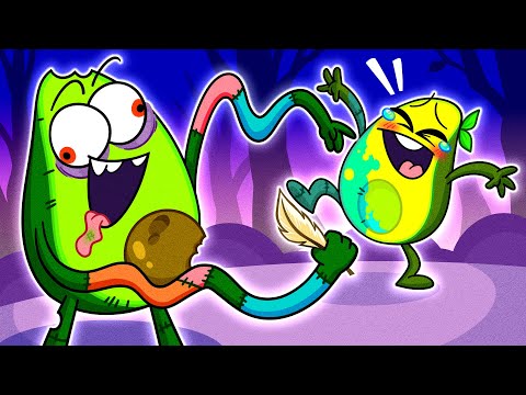 Tickle Tickle Zombie is Coming 🧟 Funny Cartoons for Kids | Avocado Couple Live