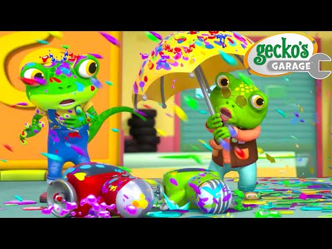 Rainbow Gecko Song | Gecko's Garage Songs｜Kids Songs｜Trucks for Kids