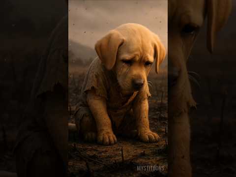 सब कुछ जल गया 😭 Poor Puppy Emotional Story #shorts #cartoonvideo #aistory