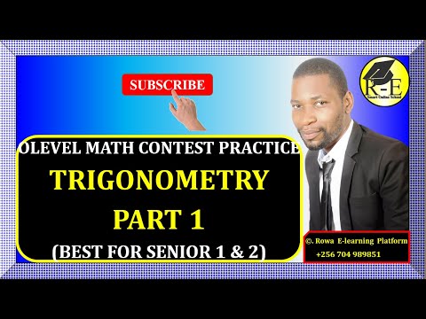 010A – OLEVEL MATH CONTEST PRACTICE – TRIGONOMETRY PART 1 | FOR SENIOR 1 & 2