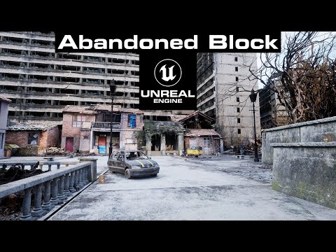 Unreal Engine Environment - Abandoned Urban Block - Realistic Environment