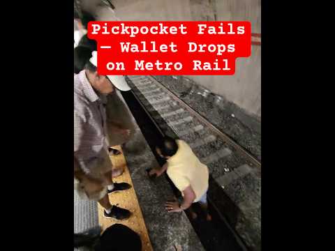 ❌Tourist’s Wallet Falls on the Tracks Mid-Theft #Pickpockets #Rome #Termini #Metro #Italy #Safety