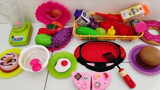 COOKING WITH TOYS | SATISFYING CAKE AND JUICE  ASMR