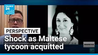YouTube video thumbnail: Murder of Daphne Caruana Galizia: Campaigner 'Devastated' at Tycoon's Acquittal
