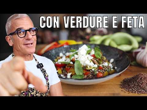 Ricette con la QUINOA ne abbiamo? Insalata di Quinoa con verdure e feta! Chef Max Mariola