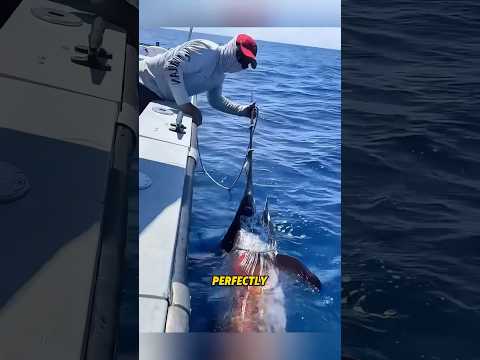 The man caught a huge tuna with squid🦑#fishing #fish #squid #tuna