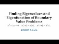 Eigenvalues and Eigenfunctions Concepts