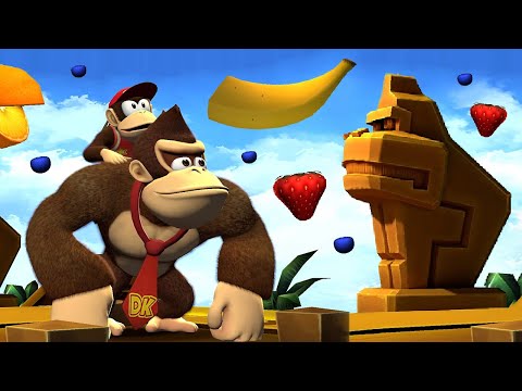 Donkey Kong Country Returns HD - World 9: Cloud (All Puzzle Pieces)