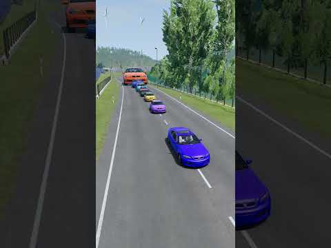 Colorful Small to Giant Cars vs Massive Slap #66