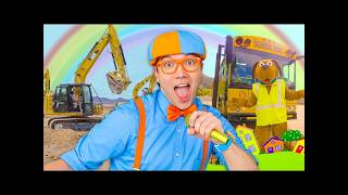 🔴 Blippi's 24/7 Kids Songs Kareoke 🎶🎤 Nonstop Excavators, Wheels on the Bus, Dinosaurs, and MORE