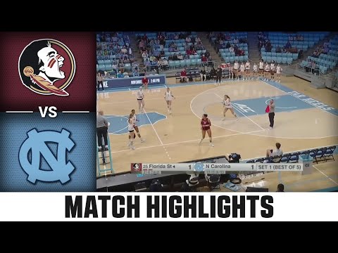 Florida State vs. North Carolina ACC Volleyball Highlights (2023)