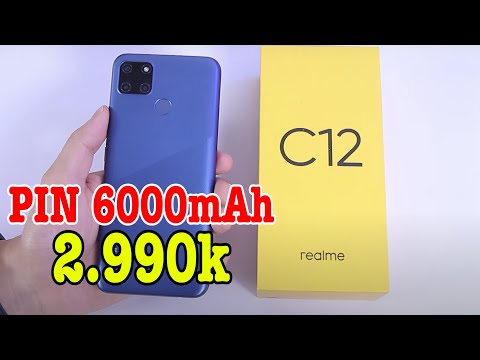 (VIETNAMESE) Mở hộp Realme C12 điện thoại Pin 6000mAh giá dưới 3 TRIỆU
